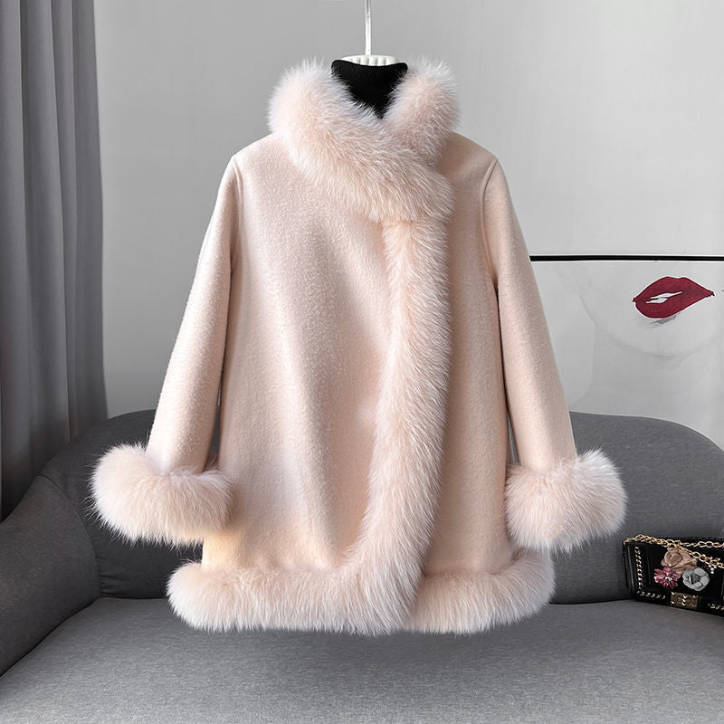 Oddny | Reversible Cape Jacket Wide Sleeves