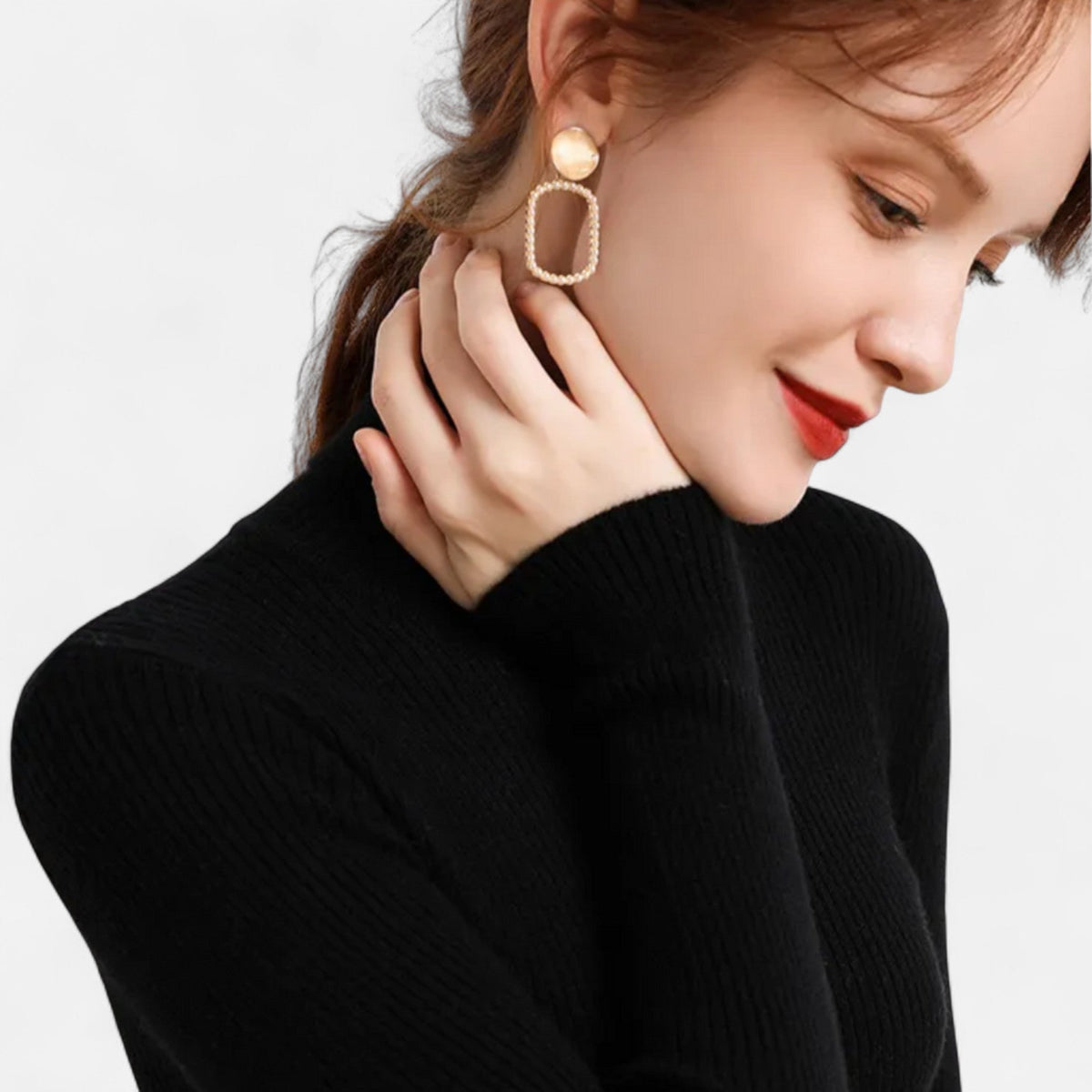 Ophelia | Ribbed Turtleneck Sweater Slim Fit