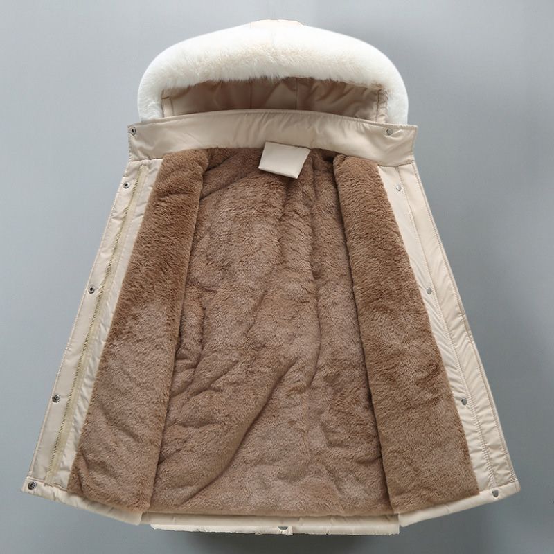 Guinevere | Faux Fur Lined Parka Cinched Waist
