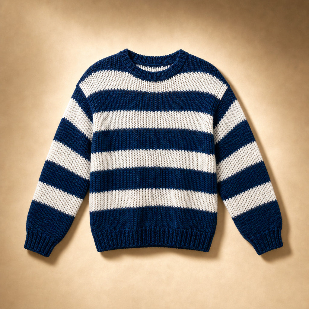 Adele Striped Sweater Blue – Product Photo