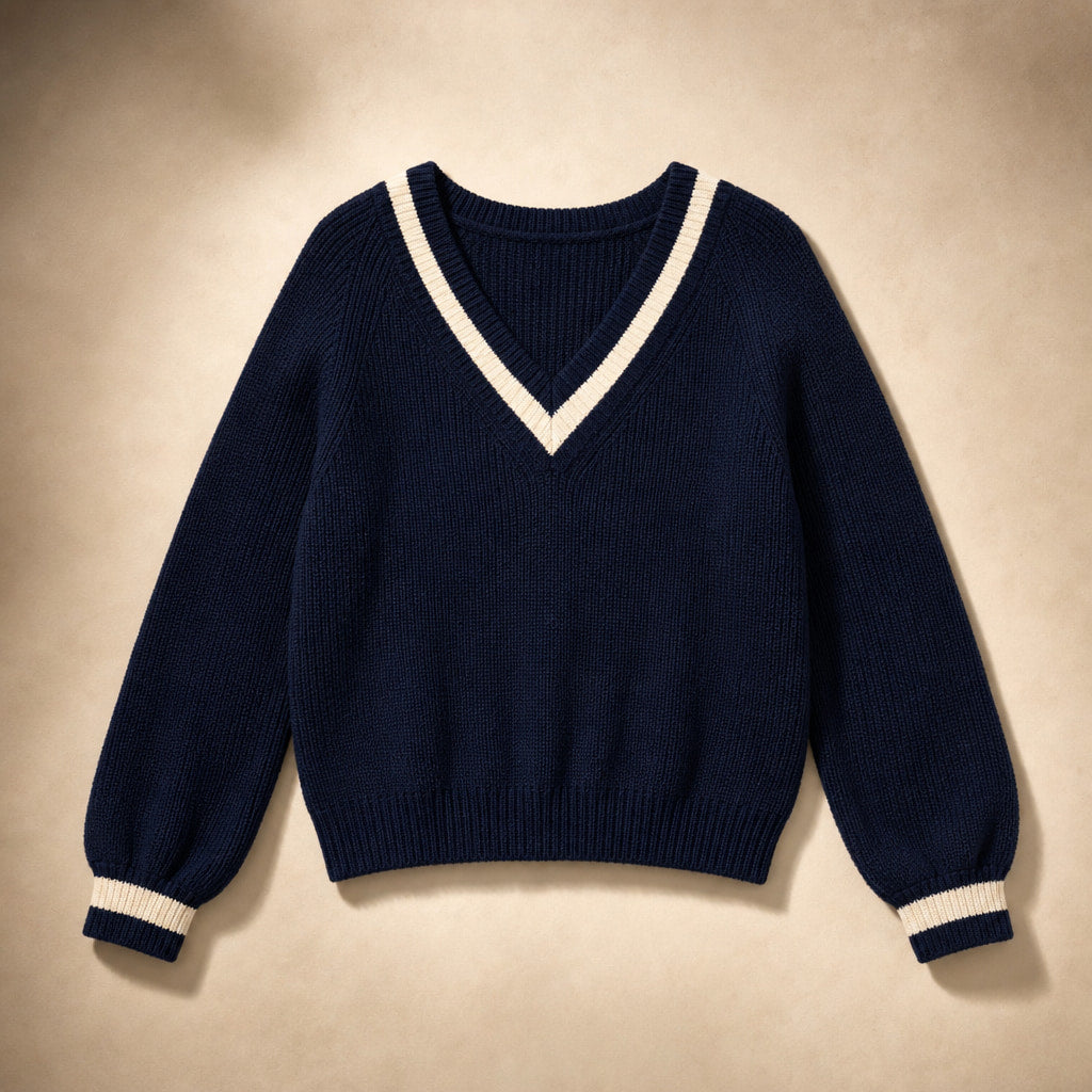 Alessia Knit Sweater Blue – Product Photo