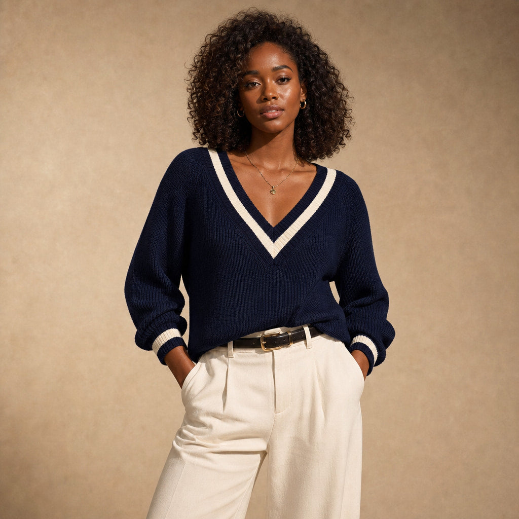 Alessia Knit Sweater in Blue – Mampierimoda Premium Womenswear