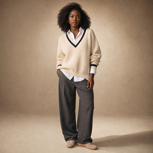 Alessia Knit Sweater in White – Mampierimoda Premium Womenswear