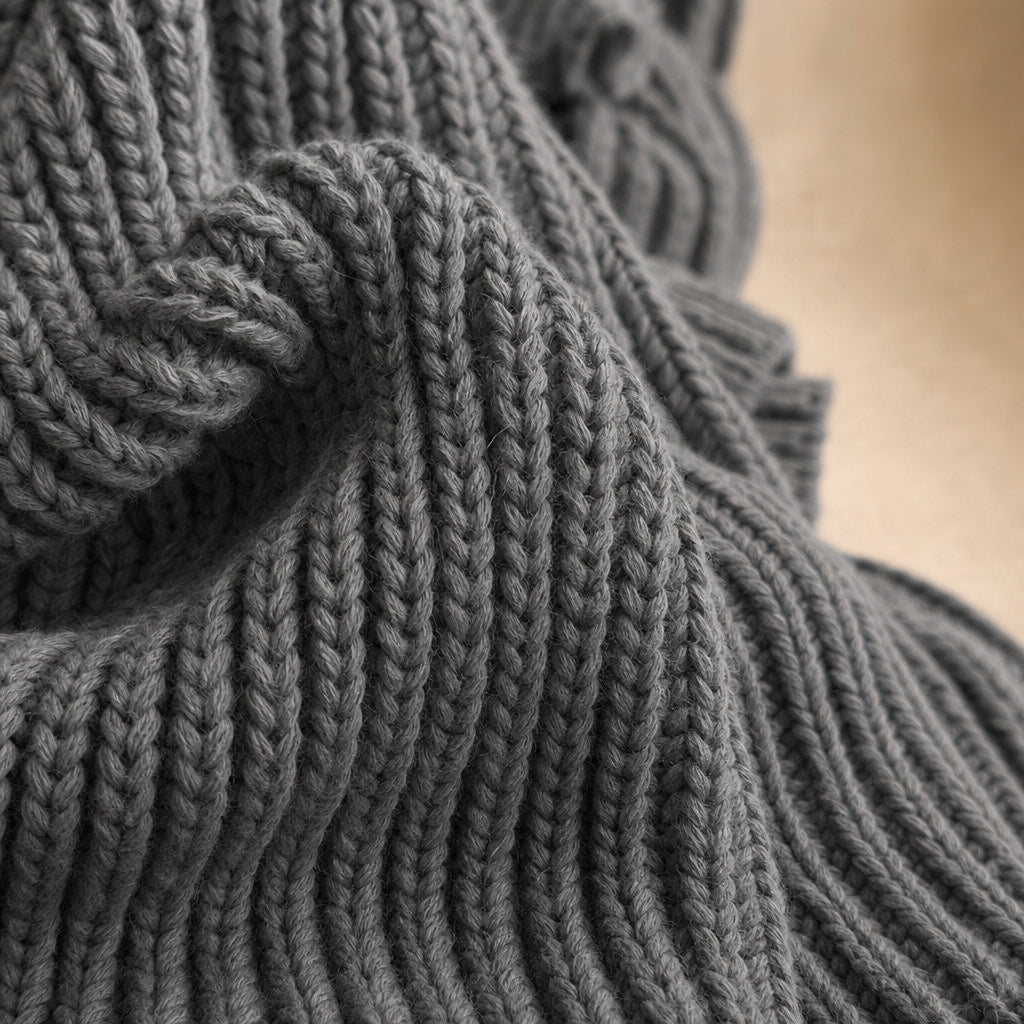 Cozy Confidence Longline Cardigan Grey – Fabric and Detail Close-Up