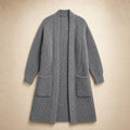 Cozy Confidence Longline Cardigan Grey – Product Photo