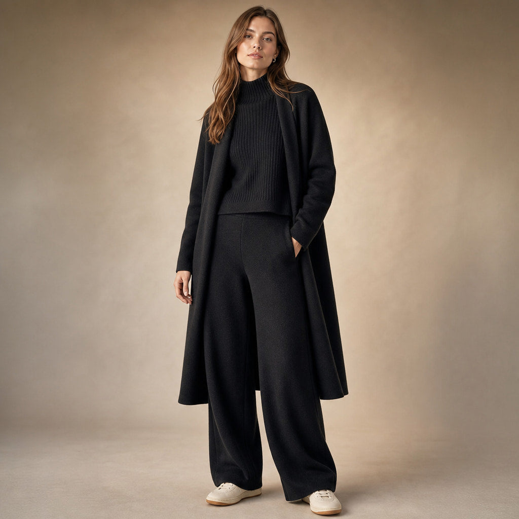 Ariana Prestige Virgin Wool Set Midnight Black – Product Photo
