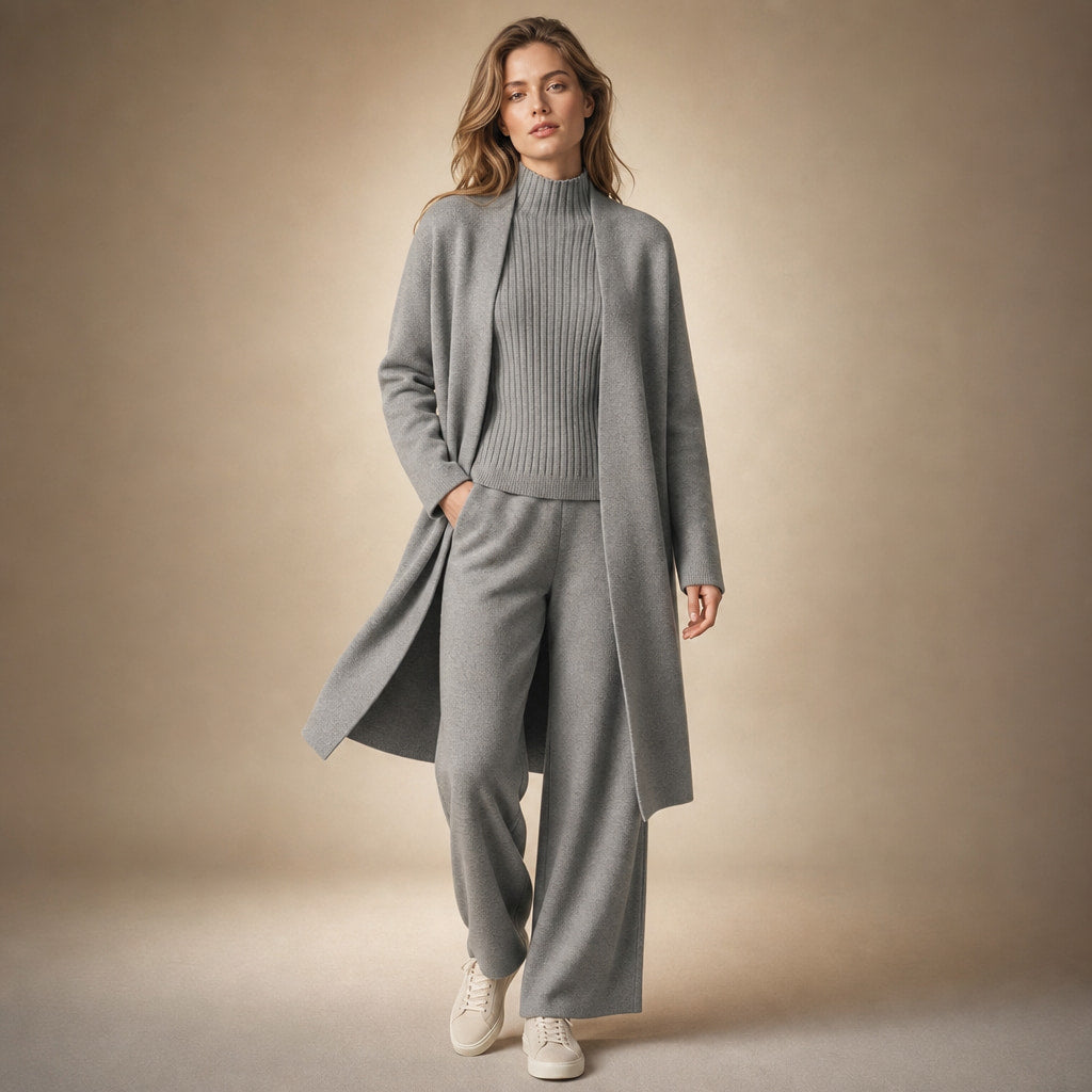 Ariana Prestige Virgin Wool Set Slate Gray – Product Photo