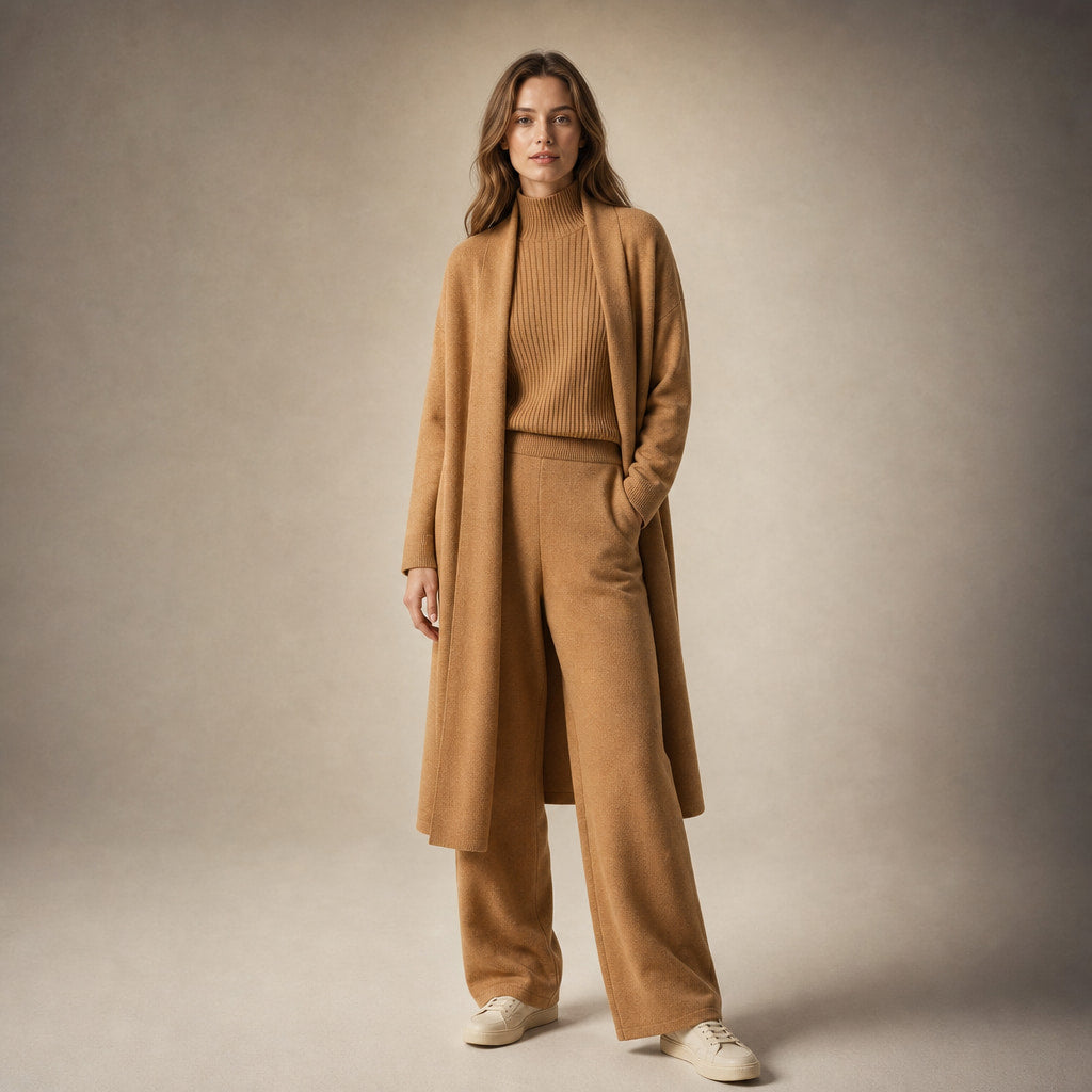 Ariana Prestige Virgin Wool Set Terracotta Orange – Product Photo