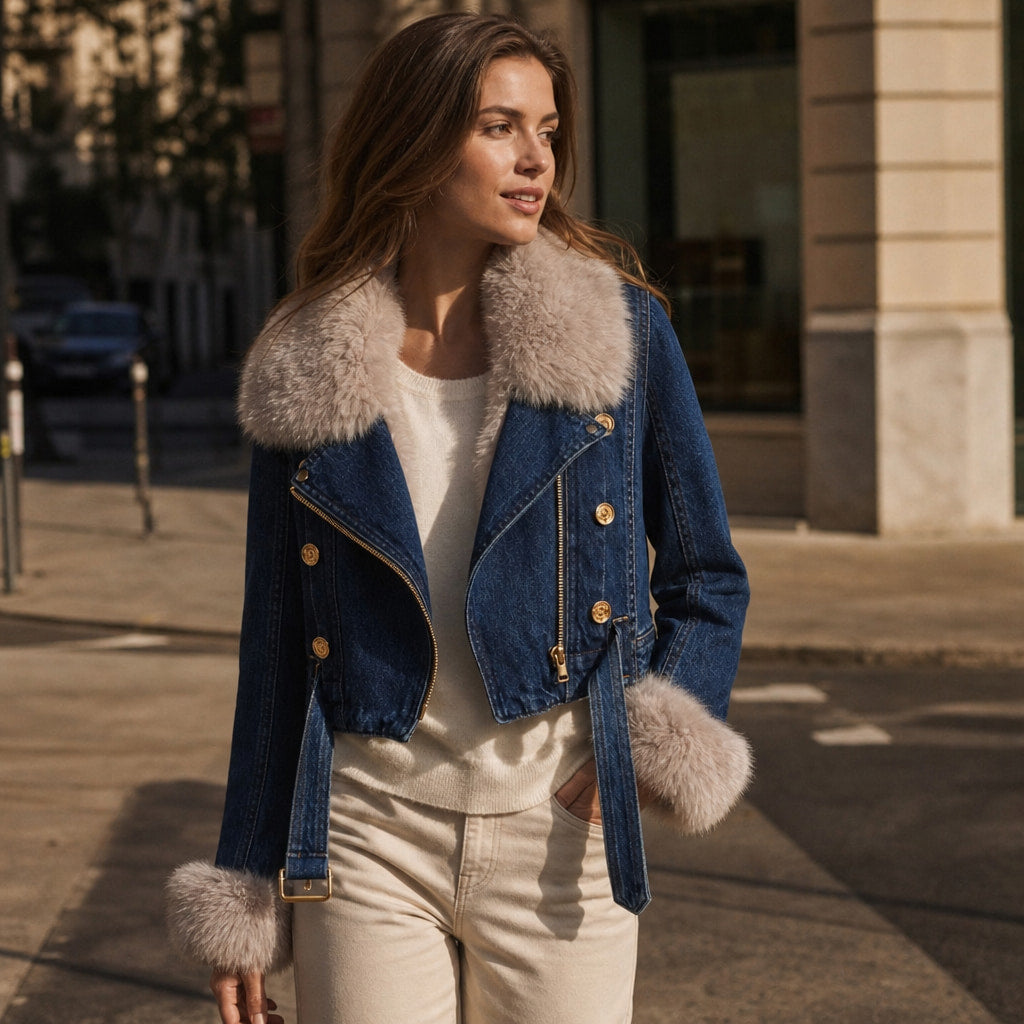 Bellerose Denim Jacket Dark Blue – Styled Editorial Shot