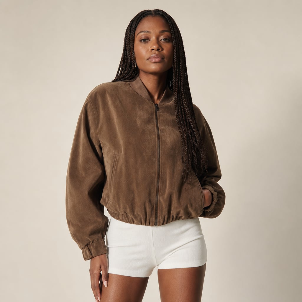 Clara Bomber Brown Brown – Side Angle View