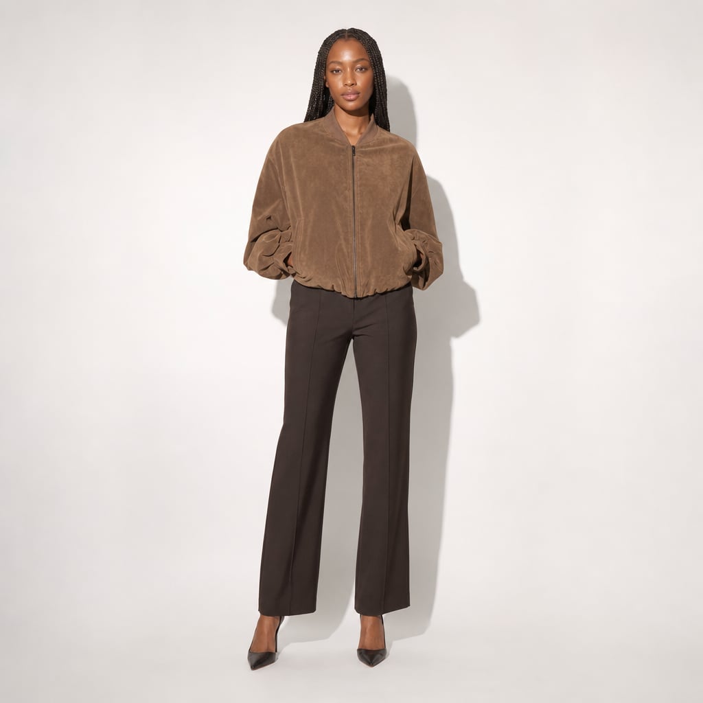 Clara Bomber Brown Brown – Full Look