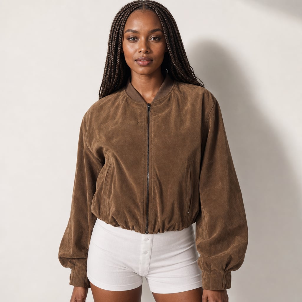 Clara Bomber Brown in Brown – Mampierimoda Premium Womenswear
