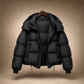 Padded Puffer Jacket Relaxed Fit Black – Product Photo