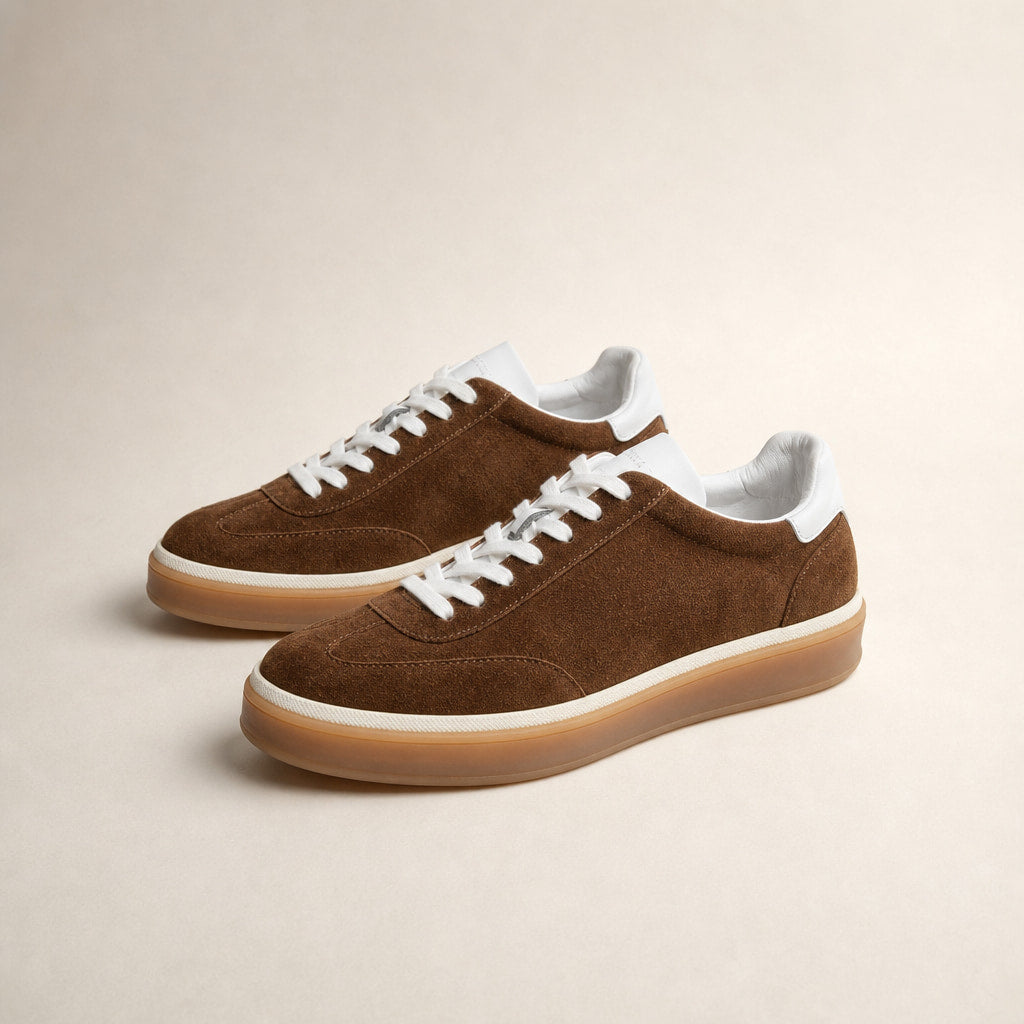 Brown Low Top Sneakers with Gum Sole For Men in Brown – Mampierimoda Premium Womenswear