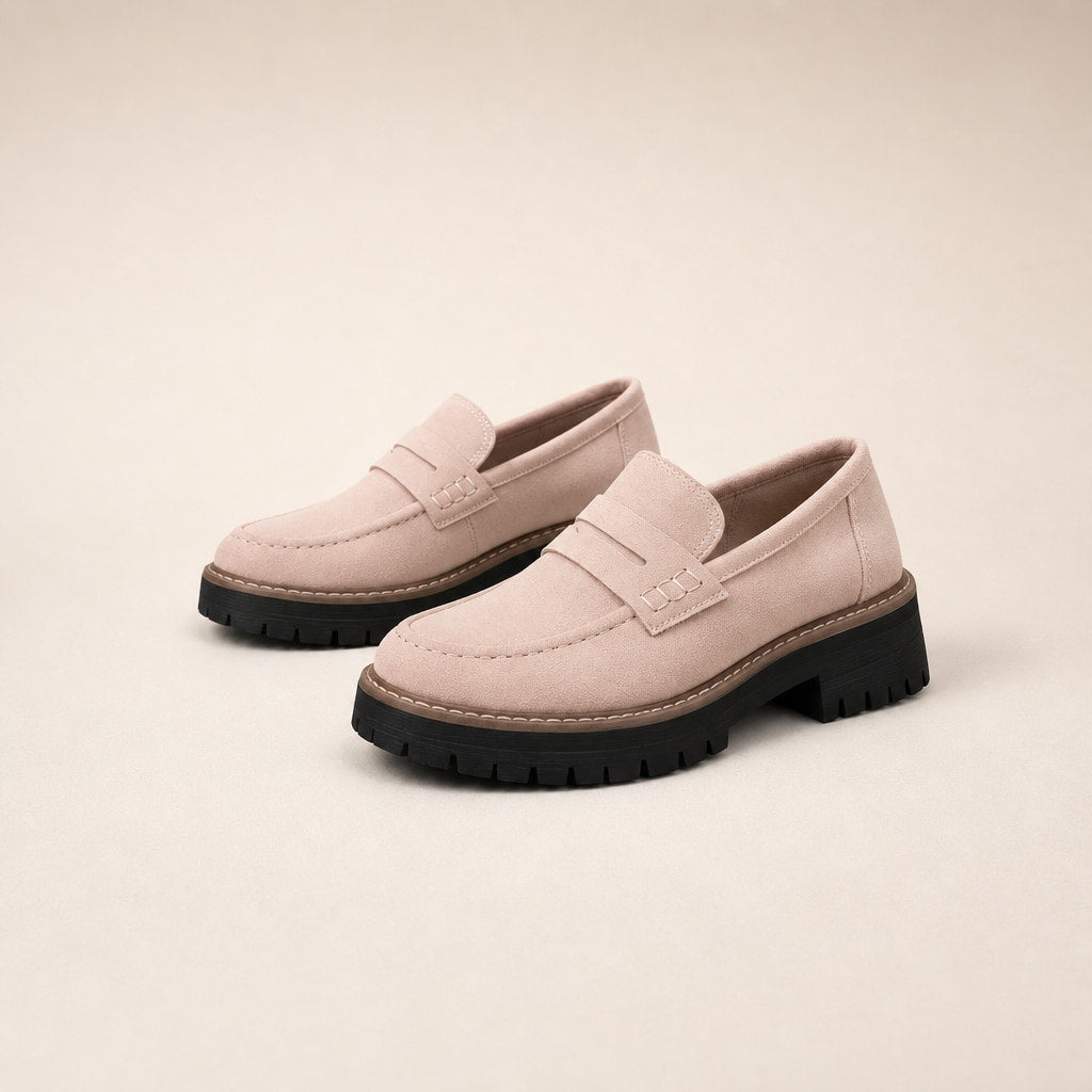 Chunky Loafers with Comfort Sole For Women in Pink – Mampierimoda Premium Womenswear
