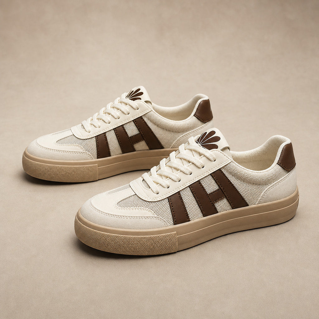 Chunky Platform Retro-Inspired Lace-Up Sneakers For Women in Brown – Mampierimoda Premium Womenswear
