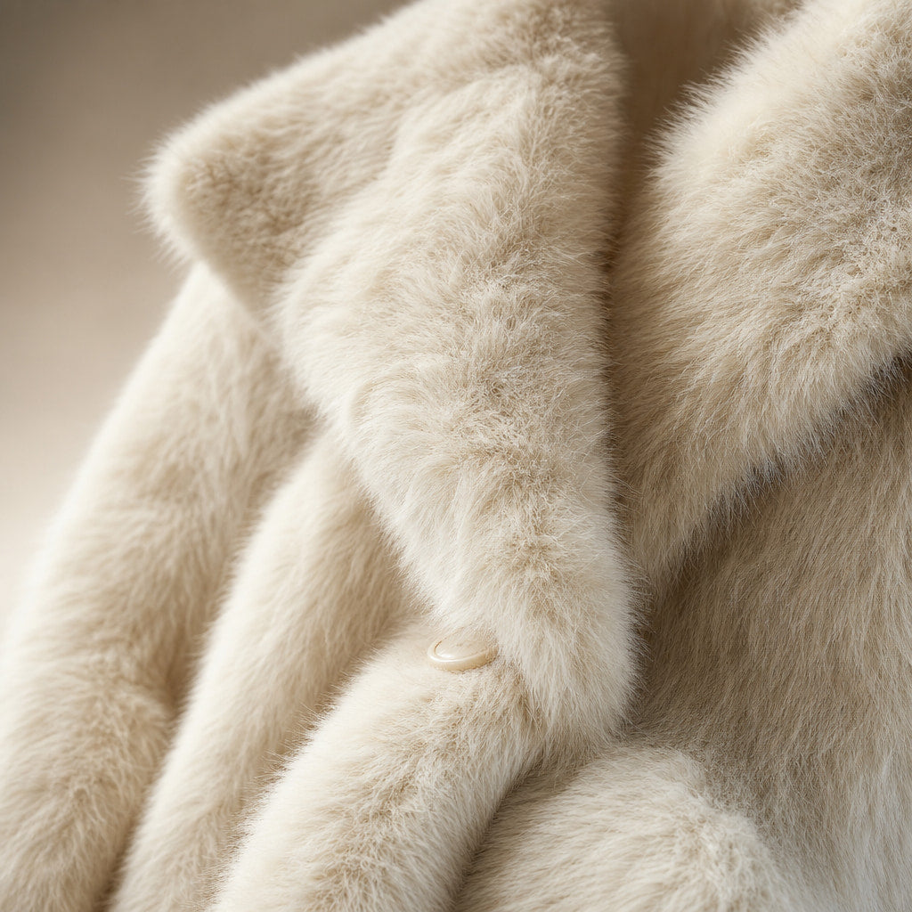 Coat For Women – Fabric and Detail Close-Up