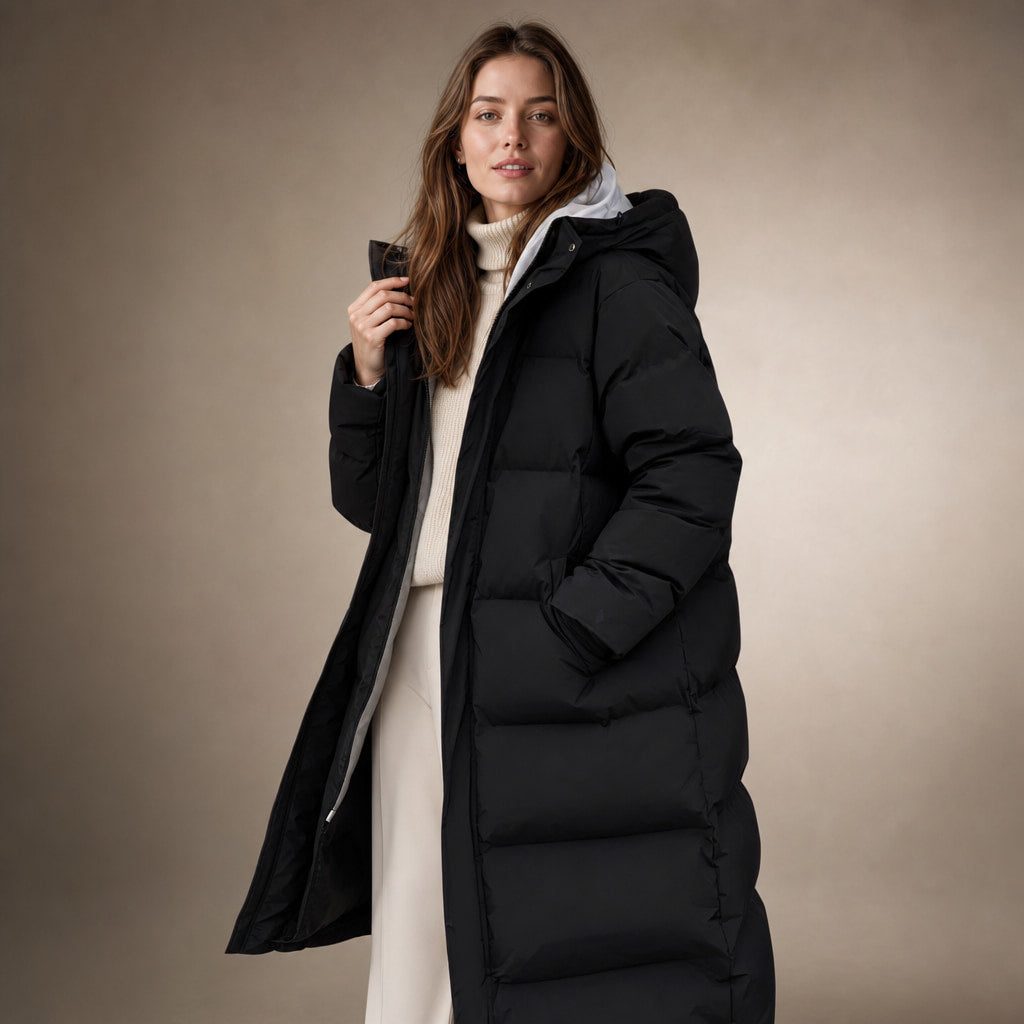 Long jacket For Women Black – Product Photo