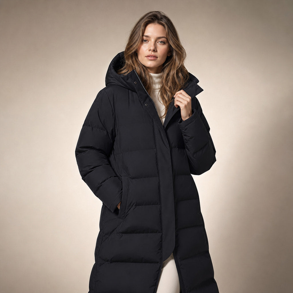 Long jacket For Women in Black – Mampierimoda Premium Womenswear
