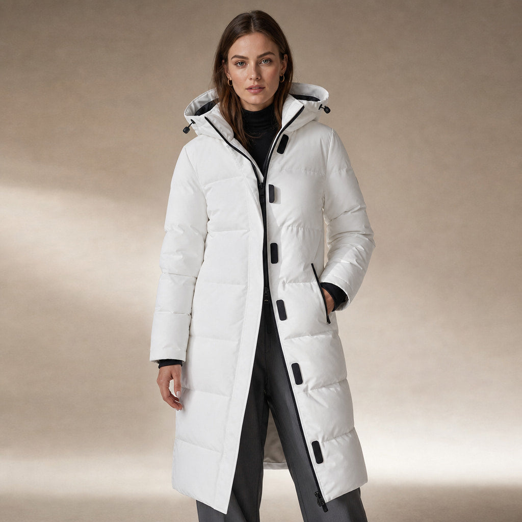 Long jacket For Women in White – Mampierimoda Premium Womenswear