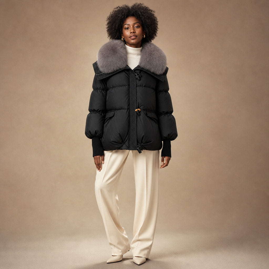 Puffer For Women in Black – Mampierimoda Premium Womenswear