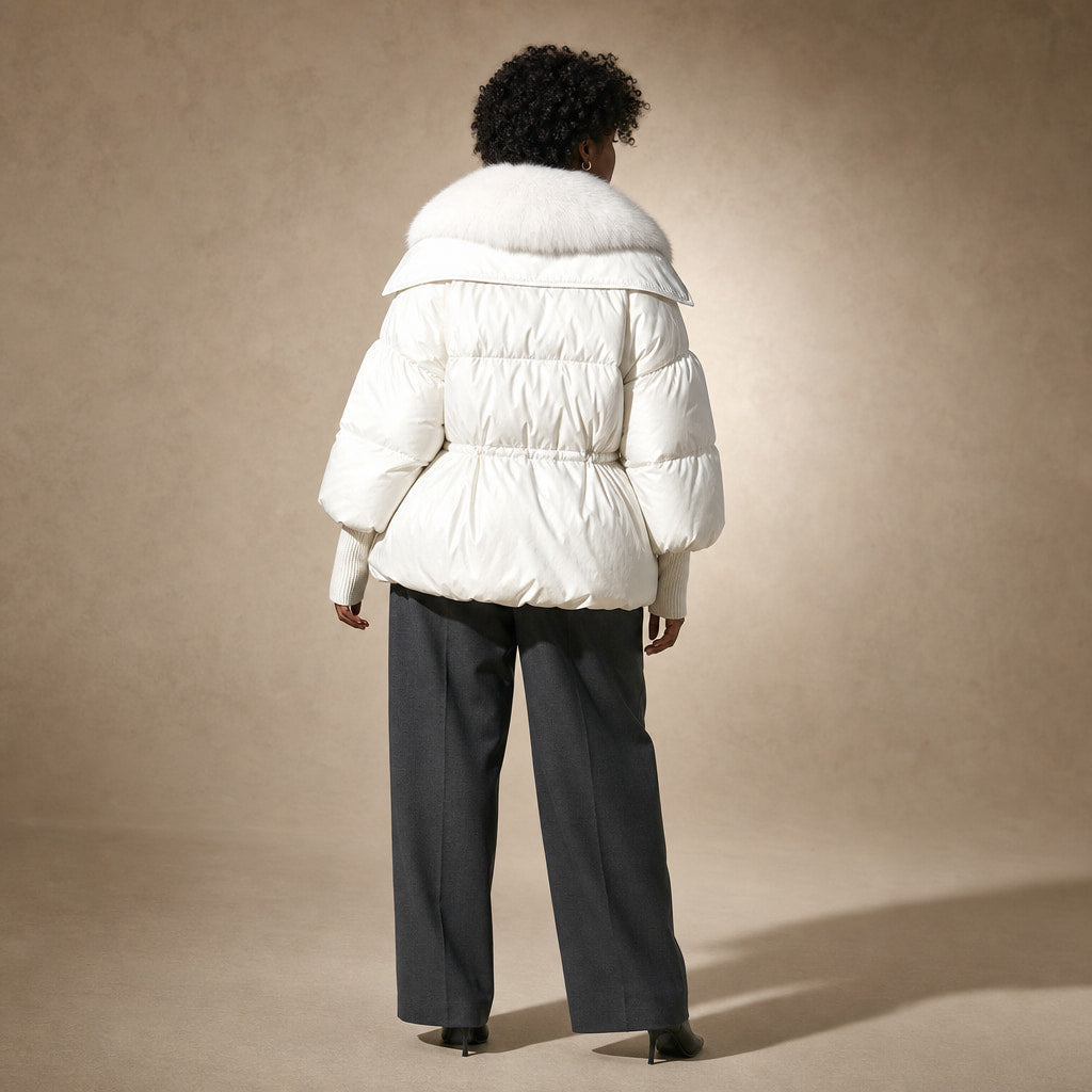 Puffer For Women White – Full Look