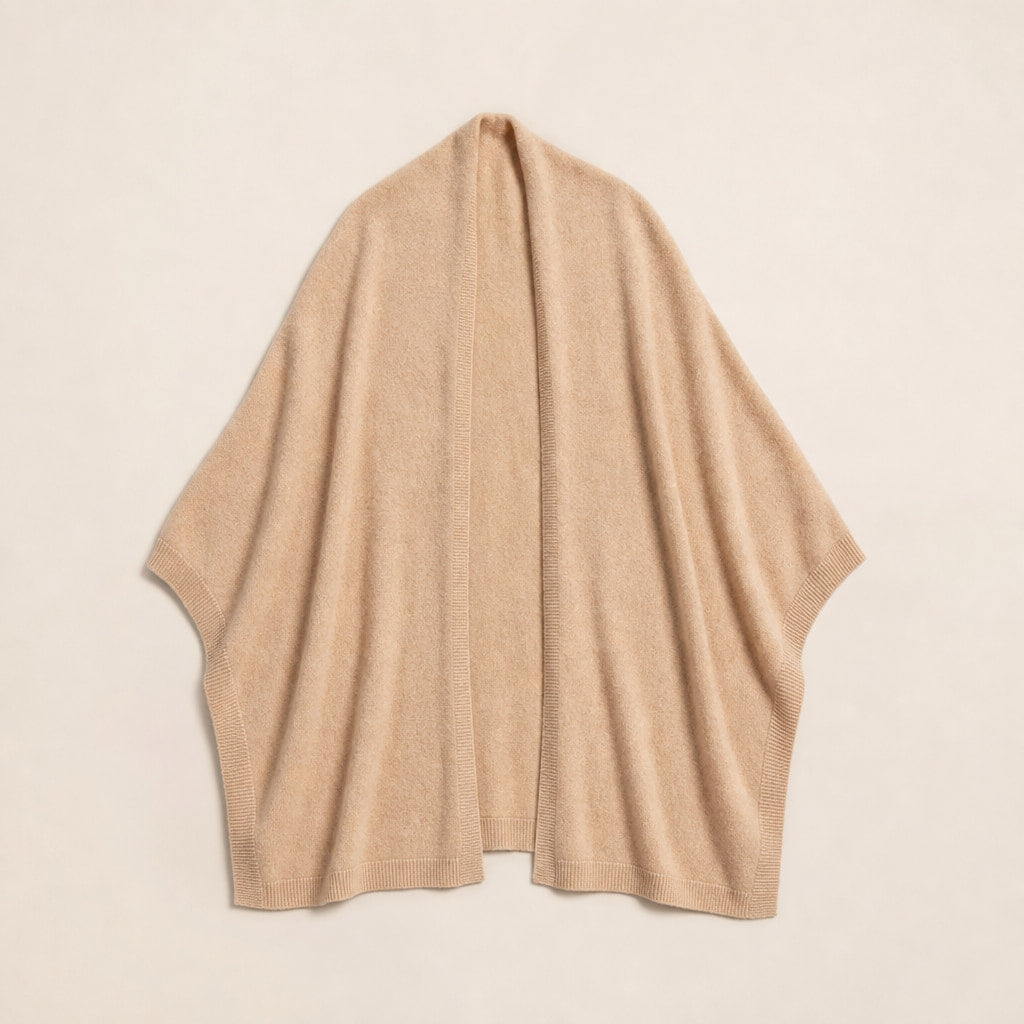 Soft Wool Wrap For Women Beige – Product Photo