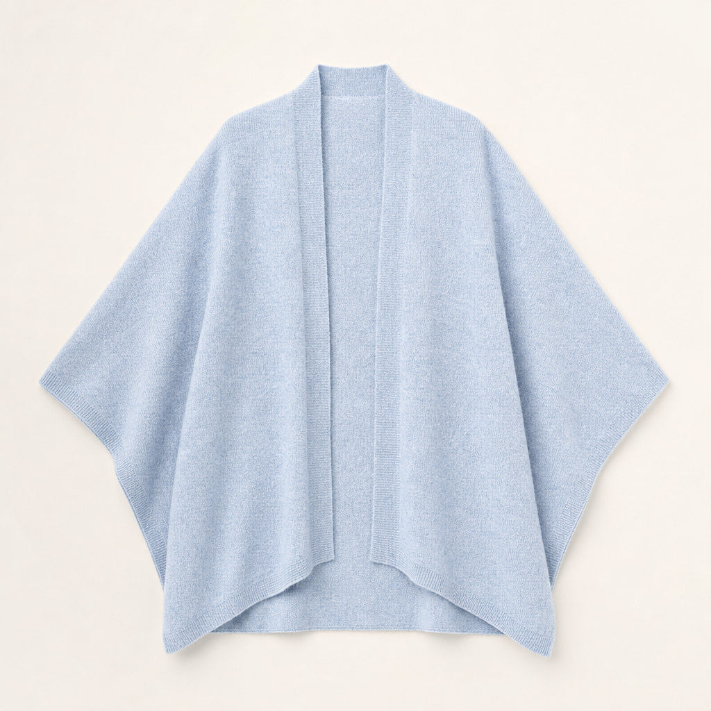Soft Wool Wrap For Women Blue – Product Photo