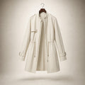 Timeless Elegant Trench Coat For Women White – Product Photo