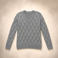V-Neck Sweater For Women Grey – Product Photo
