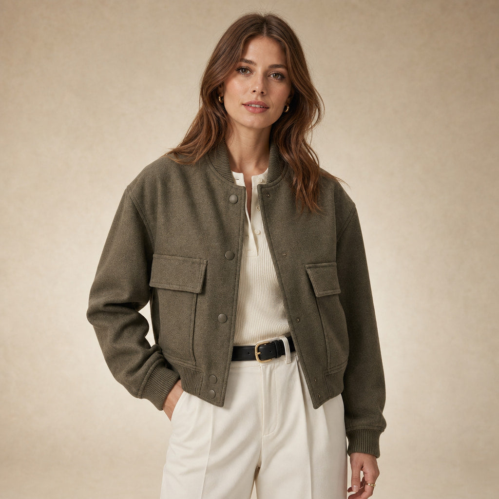 Virelle Jacket For Women Army Green – Product Photo