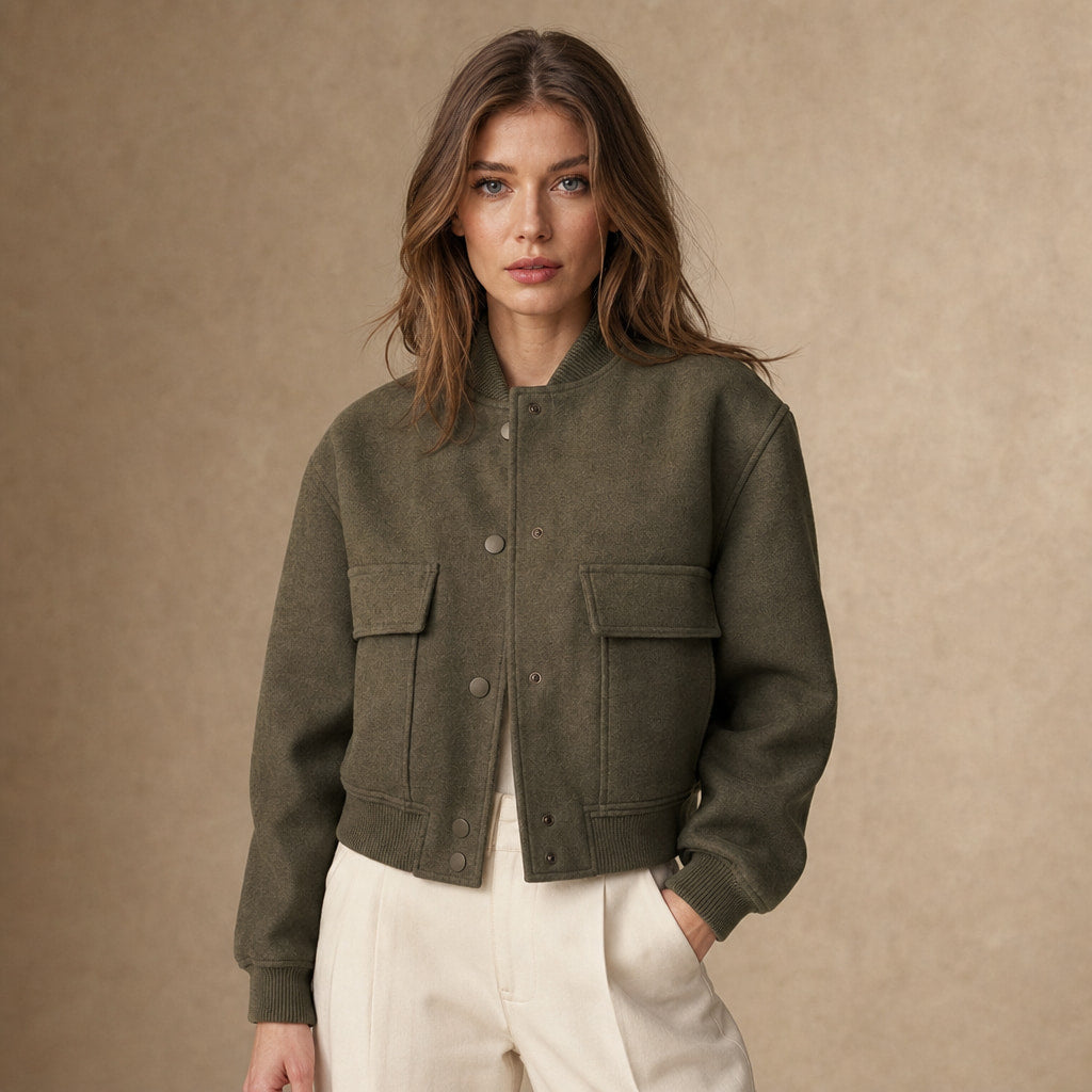 Virelle Jacket For Women in Army Green – Mampierimoda Premium Womenswear