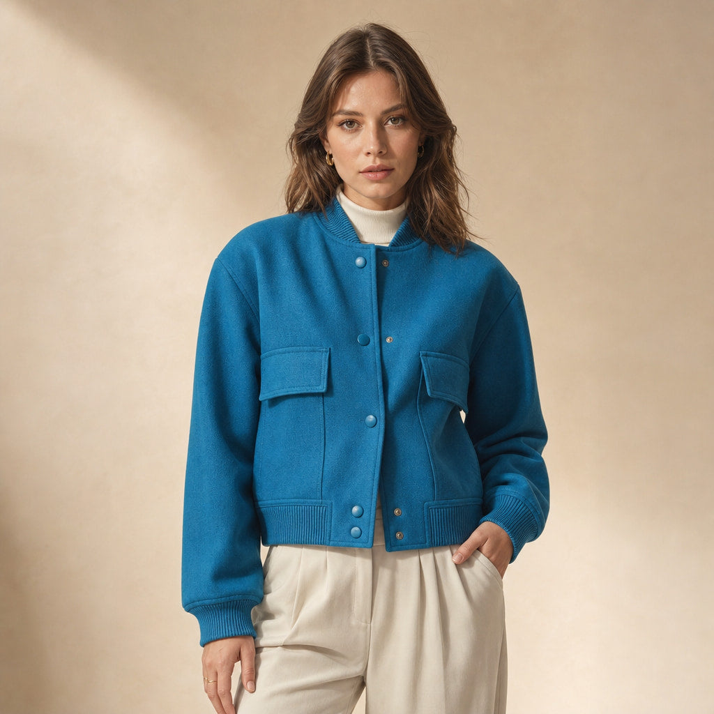 Virelle Jacket For Women in Blue – Mampierimoda Premium Womenswear