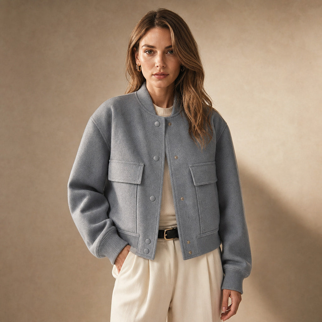 Virelle Jacket For Women in Gray – Mampierimoda Premium Womenswear