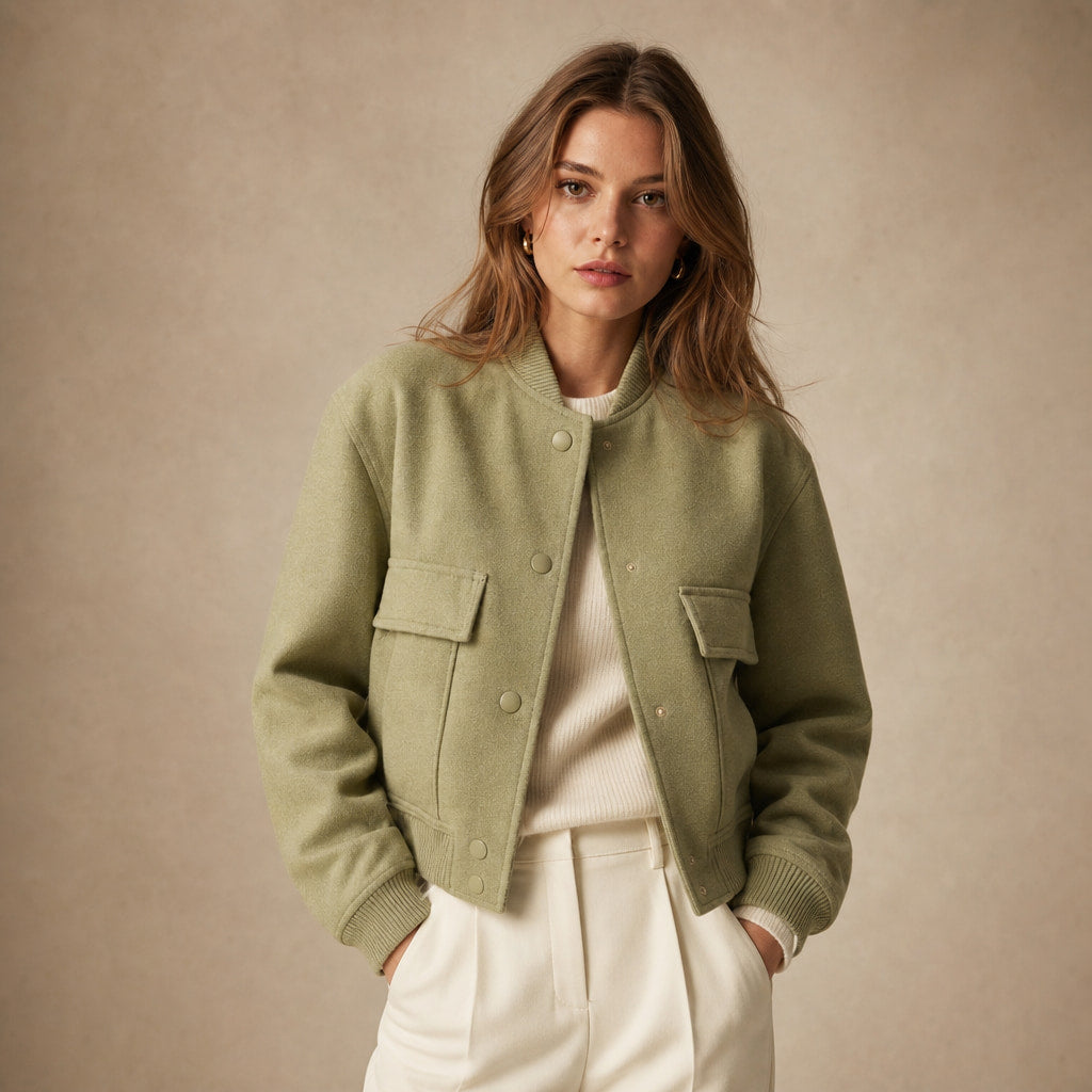 Virelle Jacket For Women Green – Product Photo