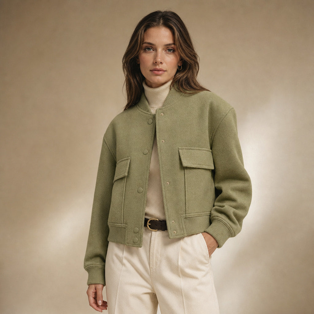 Virelle Jacket For Women in Green – Mampierimoda Premium Womenswear
