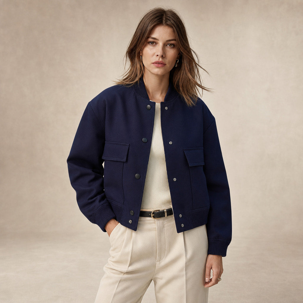 Virelle Jacket For Women Navy – Product Photo