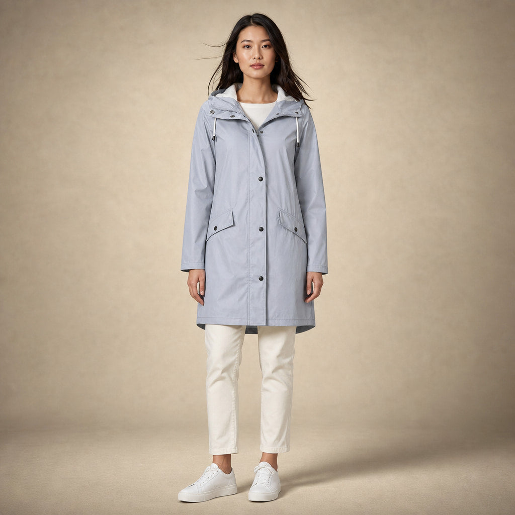 Waterproof Jacket For Women in Gray – Mampierimoda Premium Womenswear