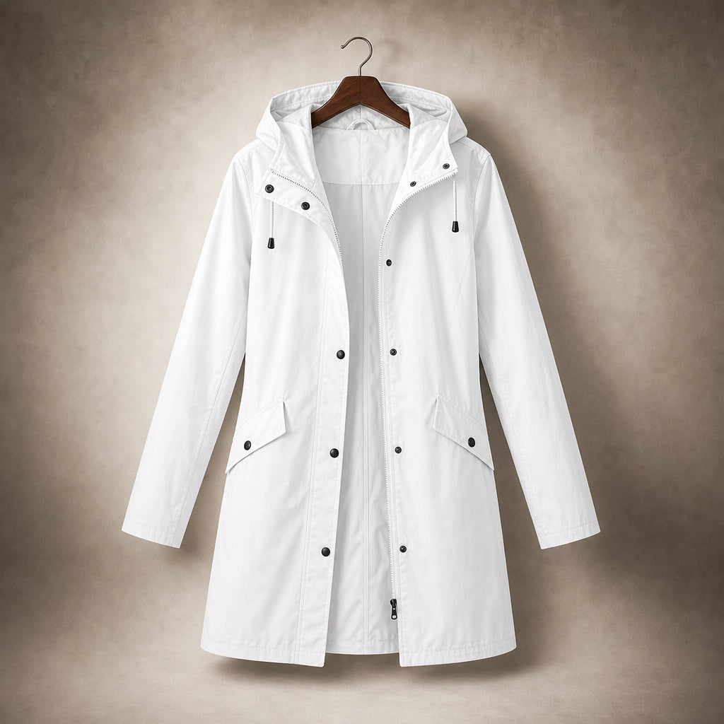 Waterproof Jacket For Women White – Product Photo