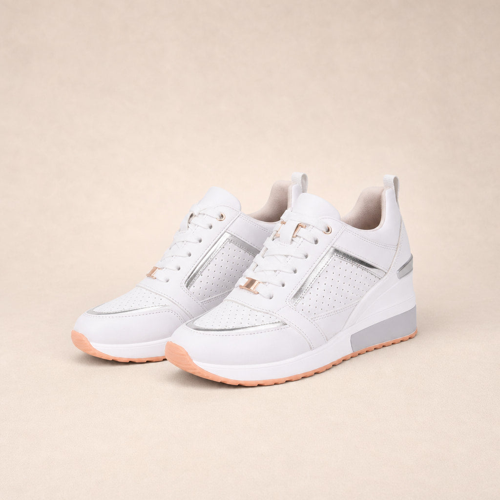Wedge Sneakers For Women White – Product Photo
