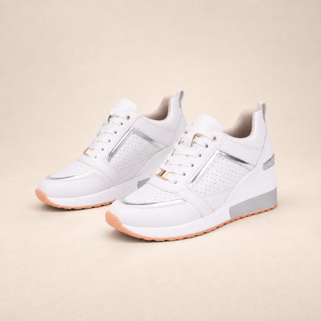 Wedge Sneakers For Women in White – Mampierimoda Premium Womenswear