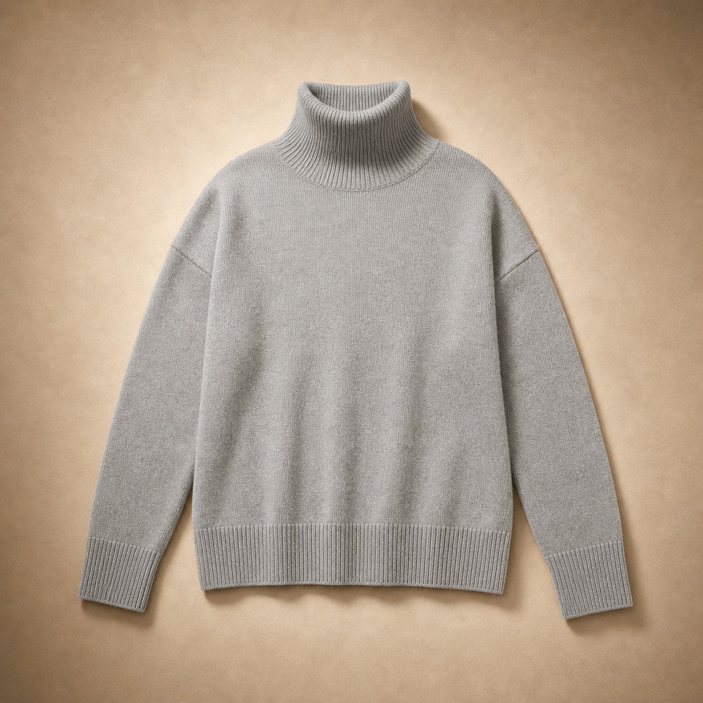 Elegant Cashmere Sweater for Women Gray – Product Photo