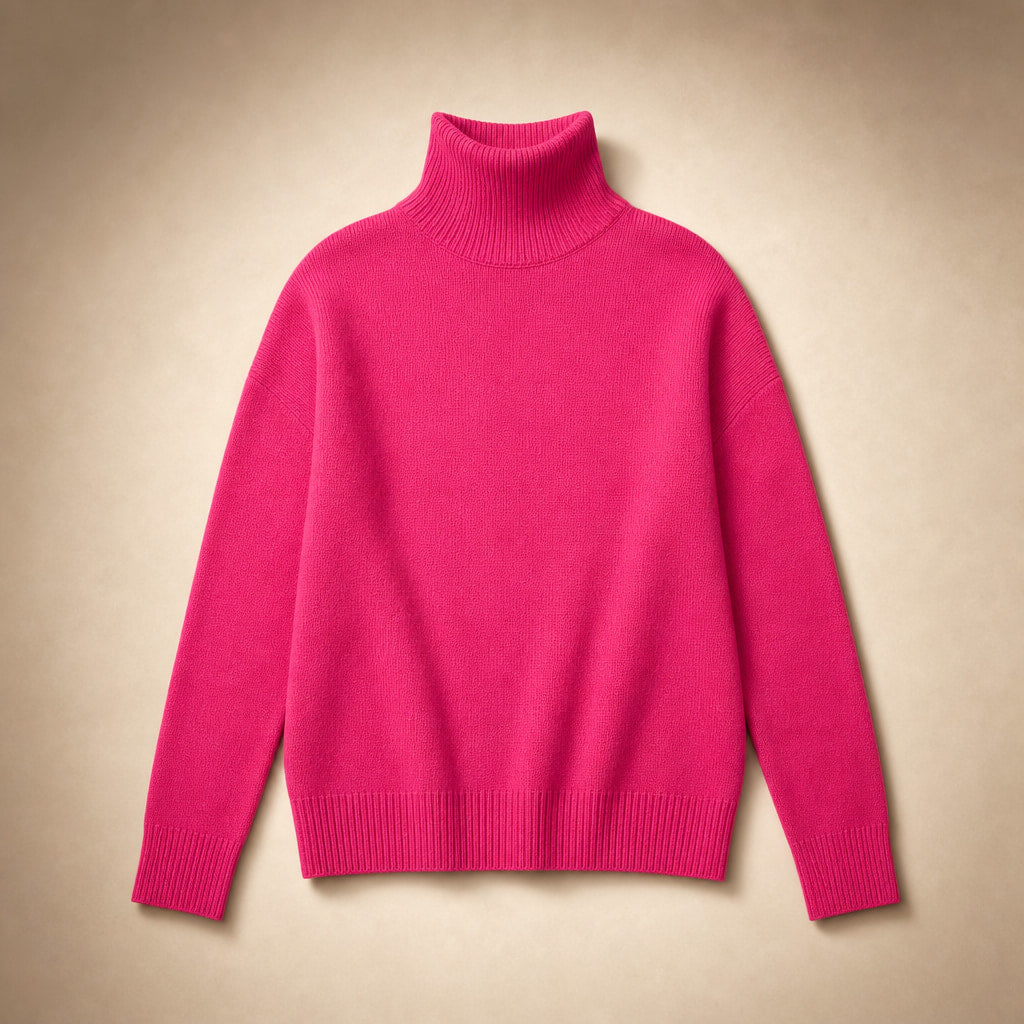 Elegant Cashmere Sweater for Women Pink – Product Photo