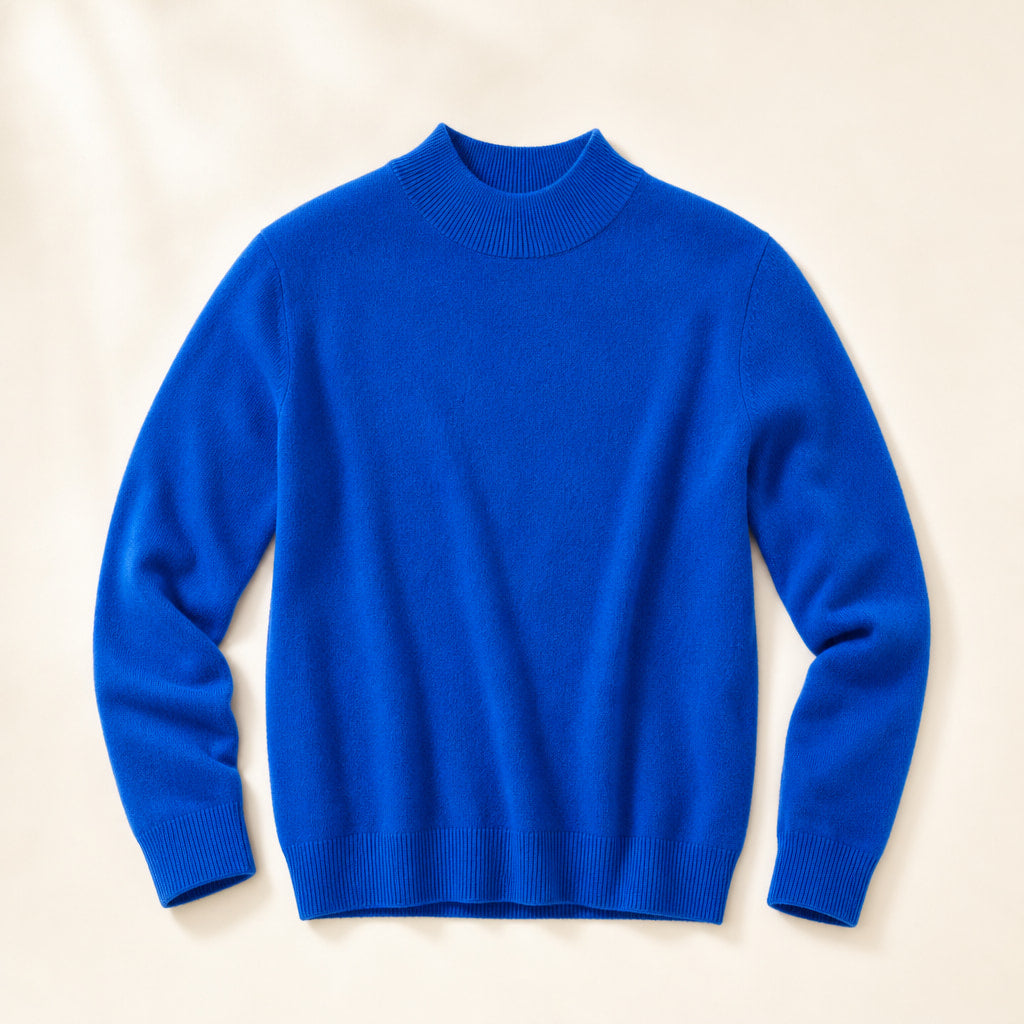 Elegant Women's Cashmere Sweater - Luxuriously Soft and Timeless Blue – Product Photo