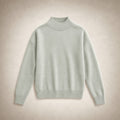 Elegant Women's Turtleneck Sweater - Soft Knit Quality for Stylish Winter Looks Light Green – Product Photo
