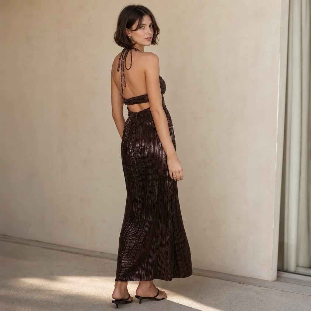 Elka Maxi Dress - Chocolate Chocolate – Styled Editorial Shot