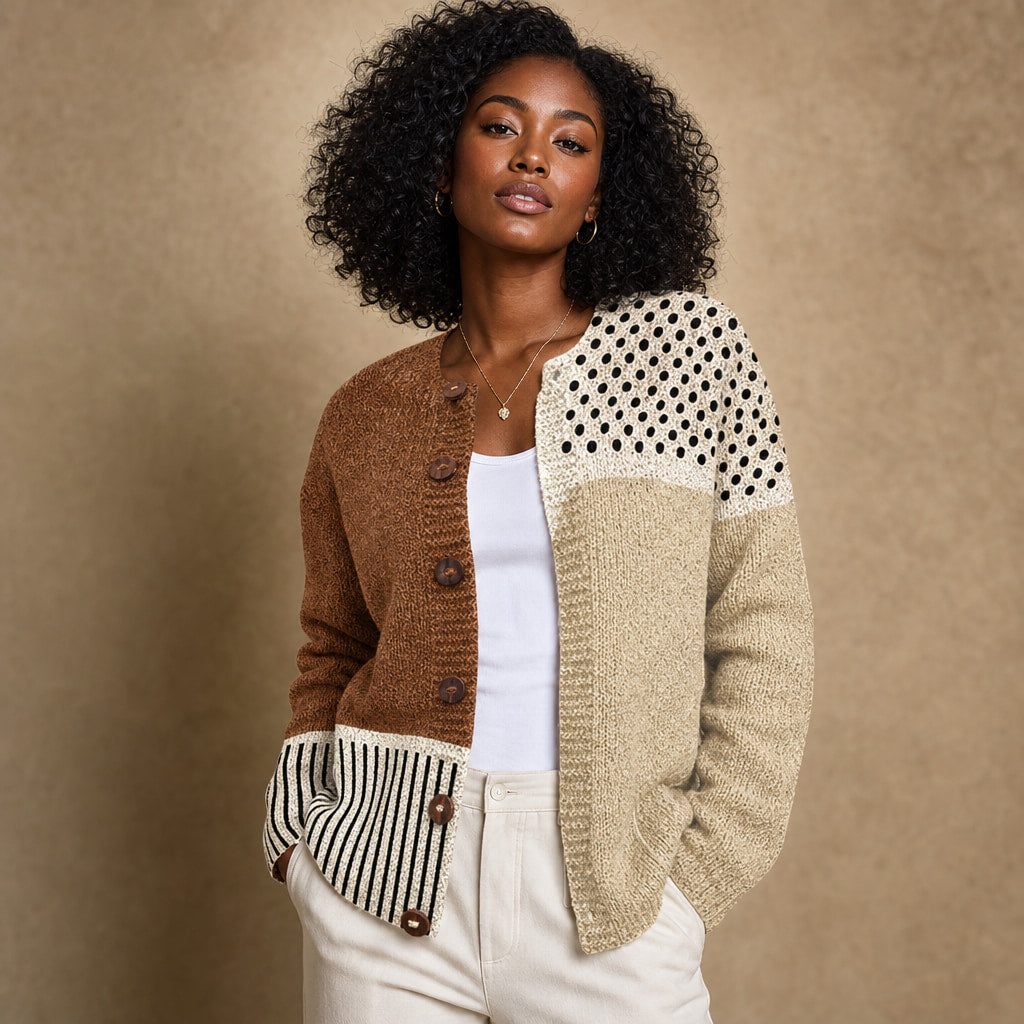 Eloise™ | Vintage Knit Cardigan Sweater – Mampierimoda Premium Womenswear