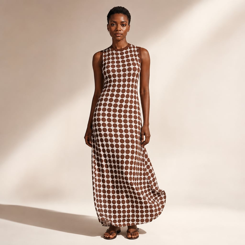 Emilee Maxi Dress - Chocolate Spot in Chocolate Spot – Mampierimoda Premium Womenswear