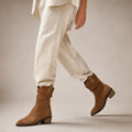 Chic And Comfortable Mid-Calf Boots Brown – Product Photo