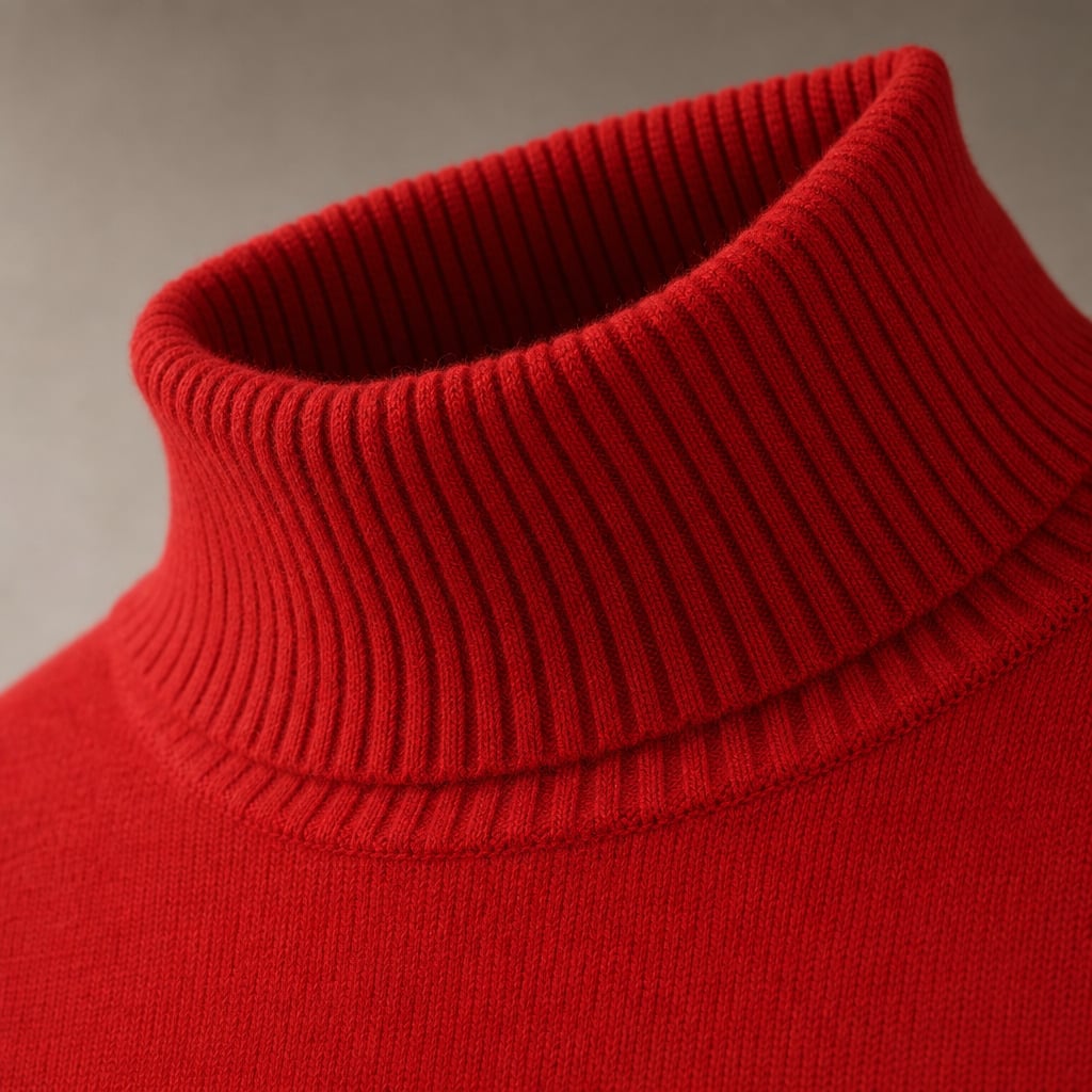 Harita Knitted Sweater - Red Red – Fabric and Detail Close-Up